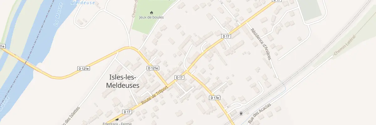 Plan de Rte de Mary à Isles-les-Meldeuses