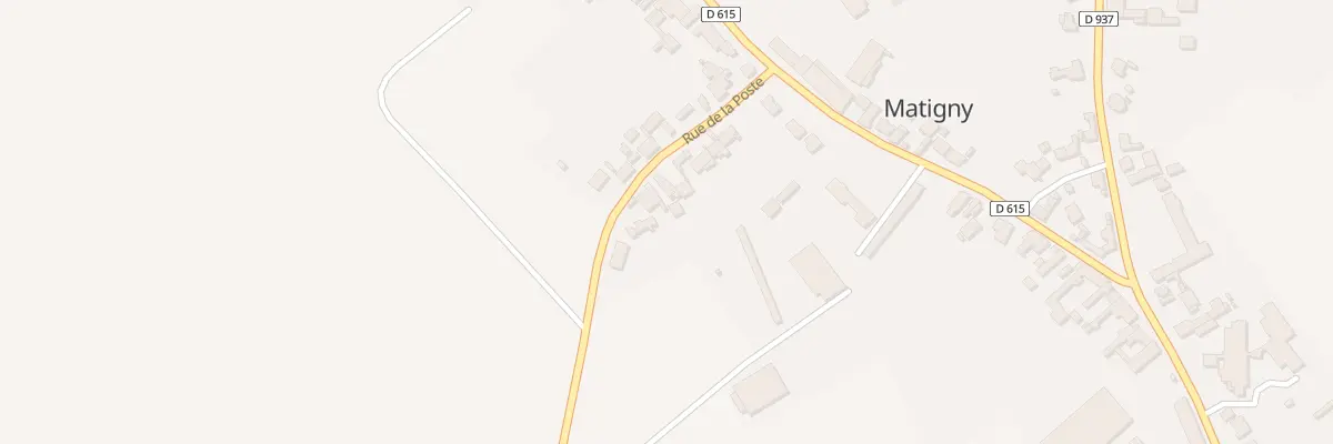 Plan du 13 Rue de la Poste à Matigny