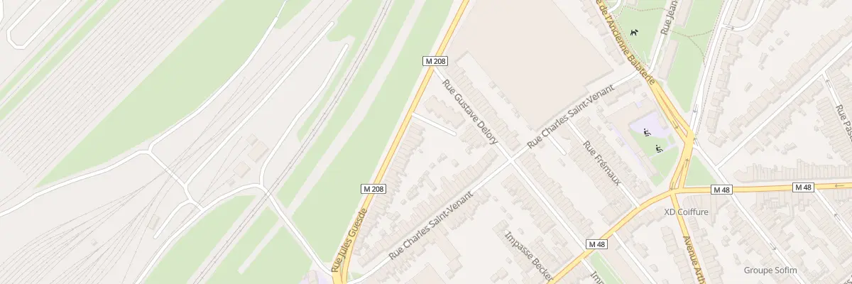 Plan du 50 Rue Jules Guesde Lomme à Lille