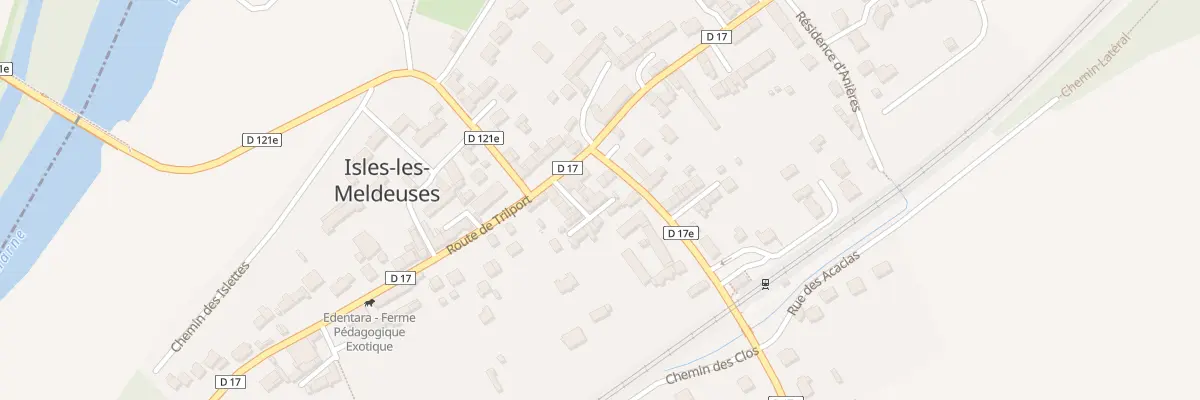 Plan du 6 Pas de la Gare à Isles-les-Meldeuses