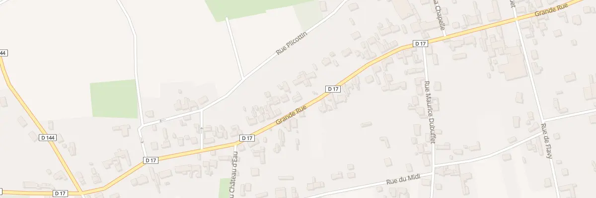 Plan du 82 Grande Rue à Esmery-Hallon
