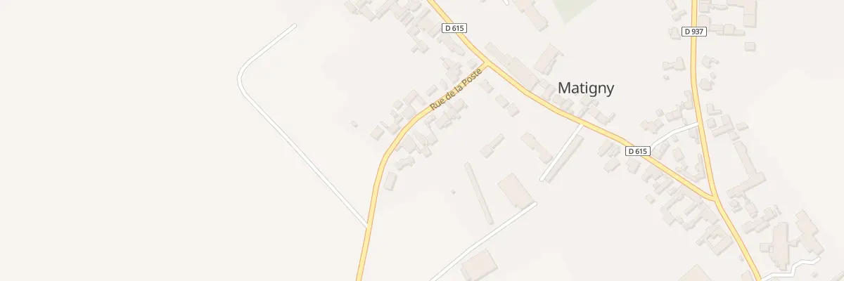 Plan du 9 Rue de la Poste à Matigny