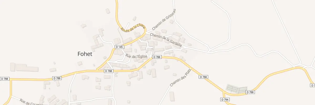 Plan du 11 Rue de l’Eglise Fohet à Aydat