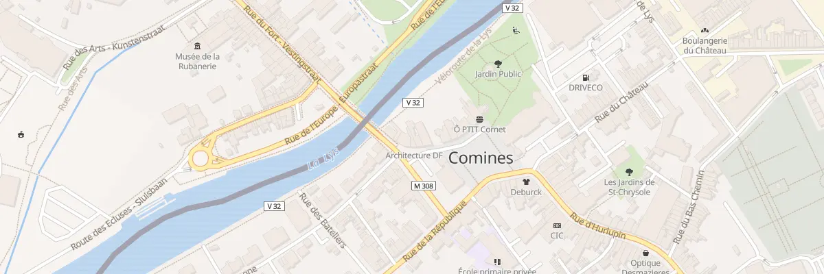 Plan du 10 Rue du Pont à Comines