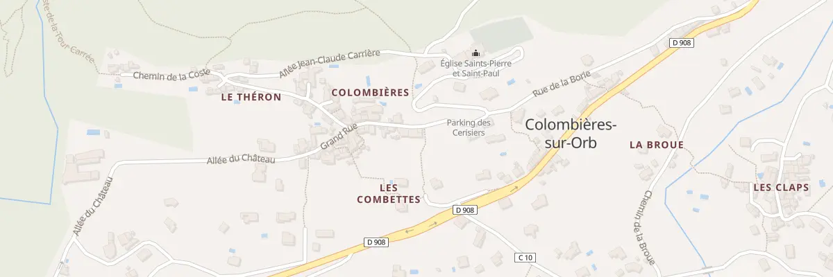 Plan du 5024 Colombieres à Colombières-sur-Orb