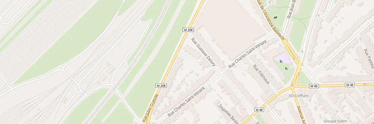 Plan du 54 Rue Jules Guesde Lomme à Lille