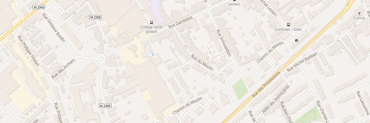Plan du 32 Rue du Moulin à Comines