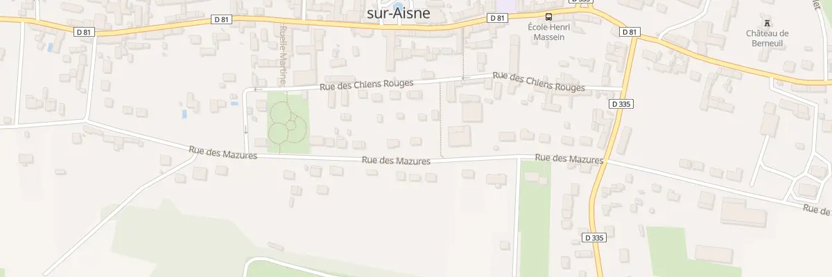 Plan du 8 Rue des Mazures à Berneuil-sur-Aisne