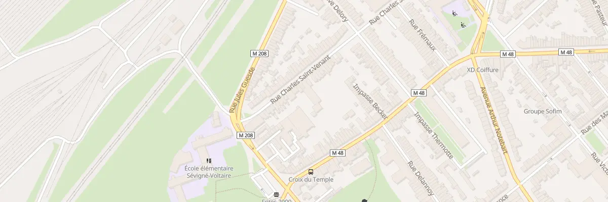 Plan du 36 Rue Charles Saint Venant Lomme à Lille