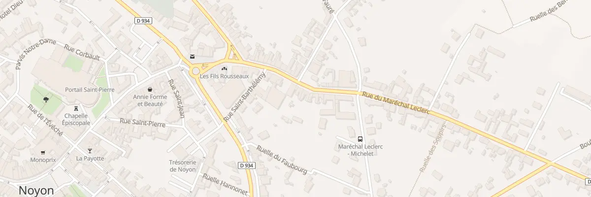Plan du 28 Rue du Maréchal Leclerc à Noyon