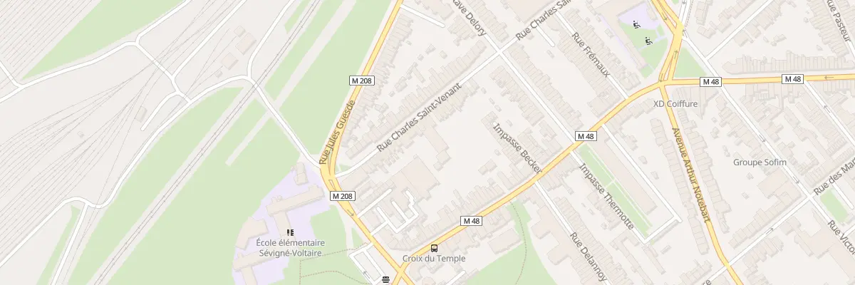 Plan du 34 Rue Charles Saint Venant Lomme à Lille