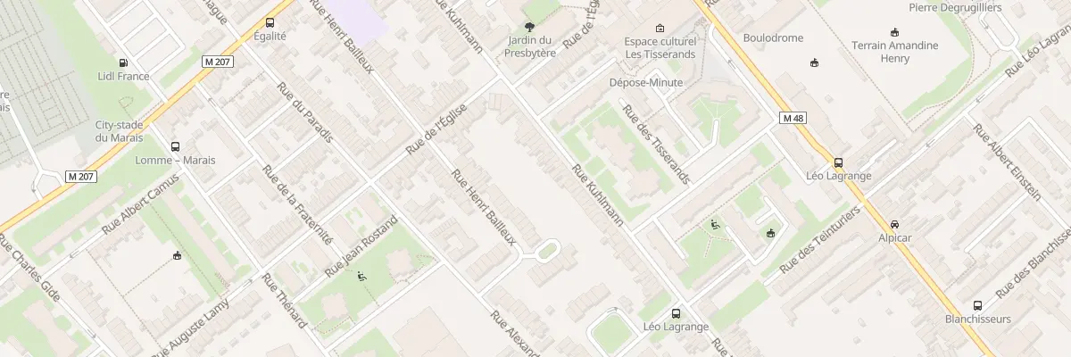 Plan du 70 Rue Kuhlmann Lomme à Lille