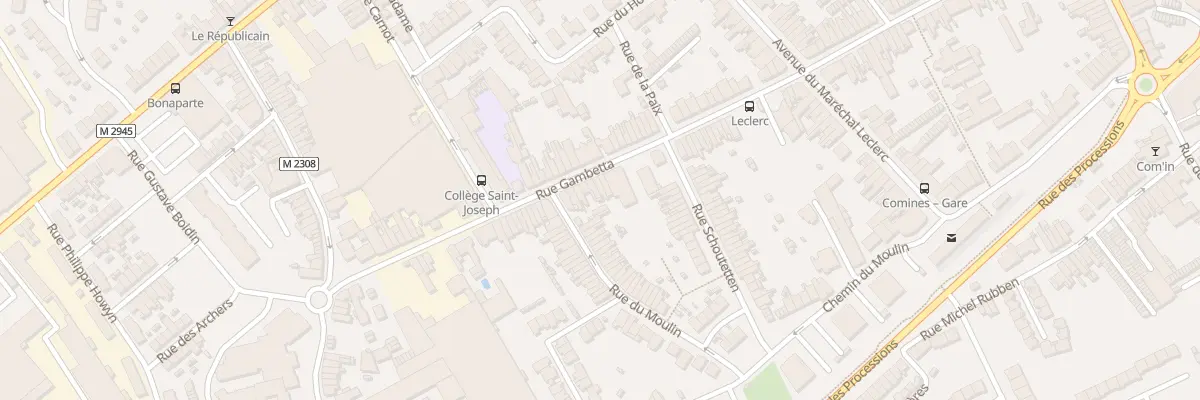 Plan du 111 Rue Gambetta à Comines