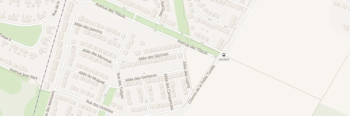 Plan du 21 All des Glycines à Courcelles-lès-Lens