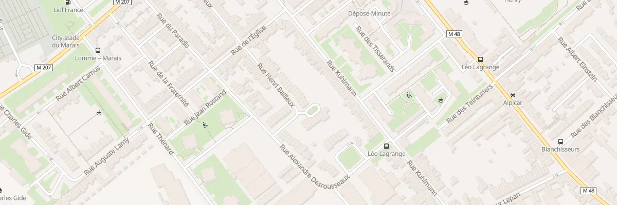 Plan du 65 Rue Henri Bailleux à Lille