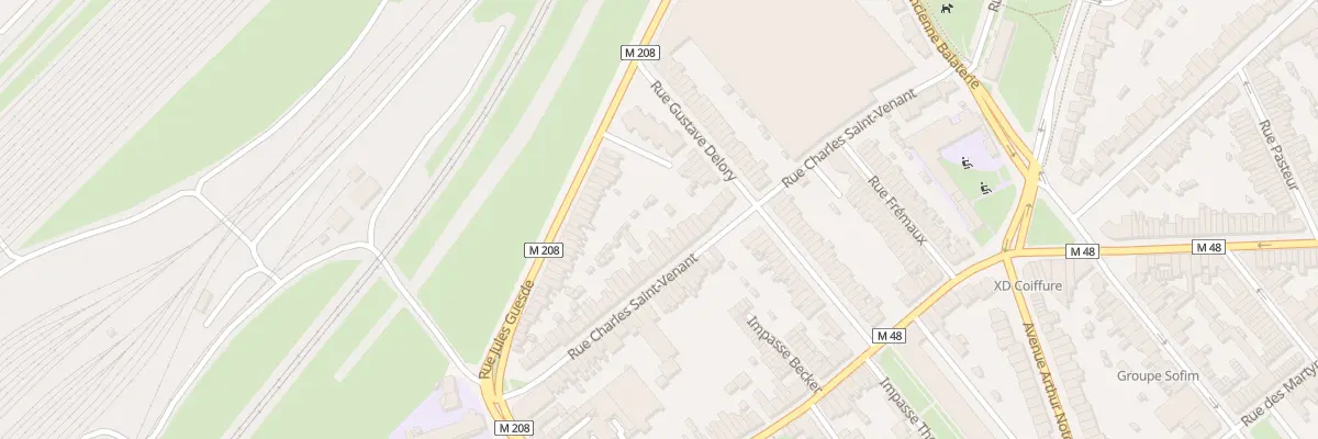 Plan du 15 Rue Charles Saint Venant Lomme à Lille