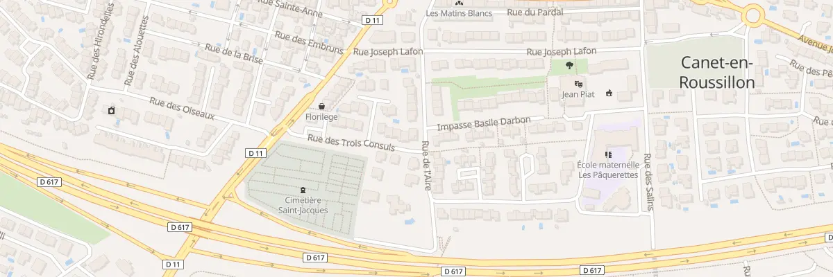 Plan du 16 Rue de l’Aire à Canet-en-Roussillon