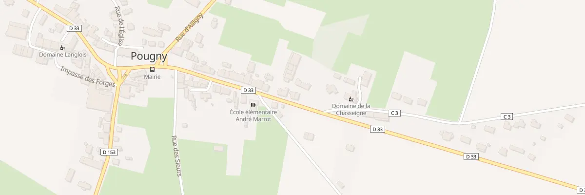 Plan du 33 Rue de Donzy à Pougny