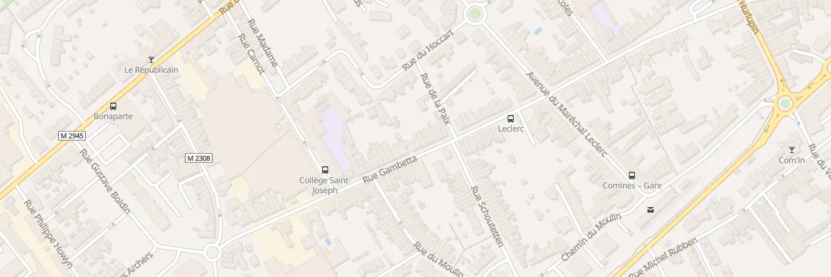 Plan du 108 Rue Gambetta à Comines