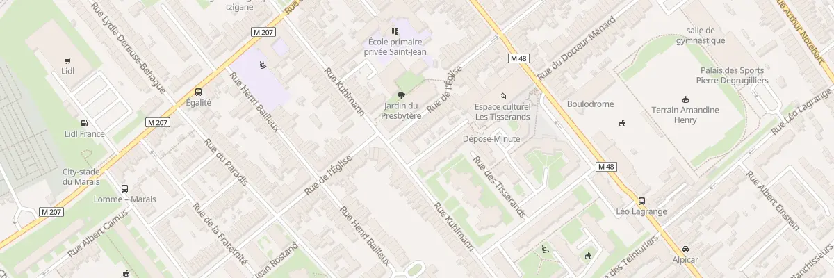 Plan du 51 Rue de l’Eglise Lomme à Lille