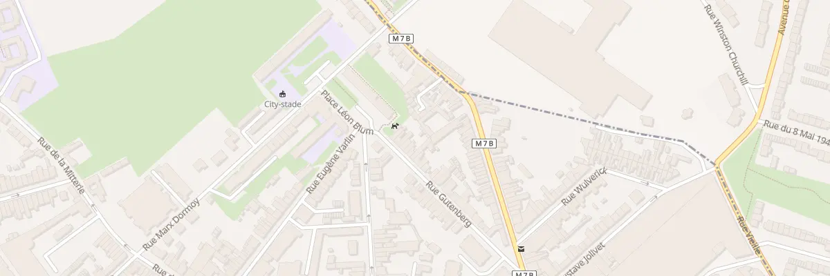 Plan du 36 Rue Gutenberg Lomme à Lille