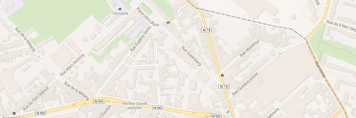Plan du 29 Rue Gutenberg Lomme à Lille