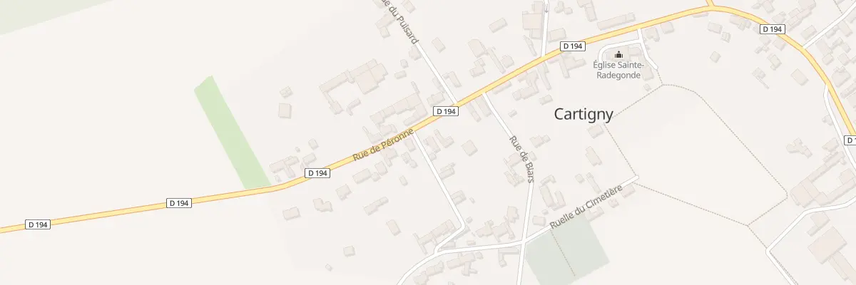 Plan du 10 Rue de Peronne à Cartigny