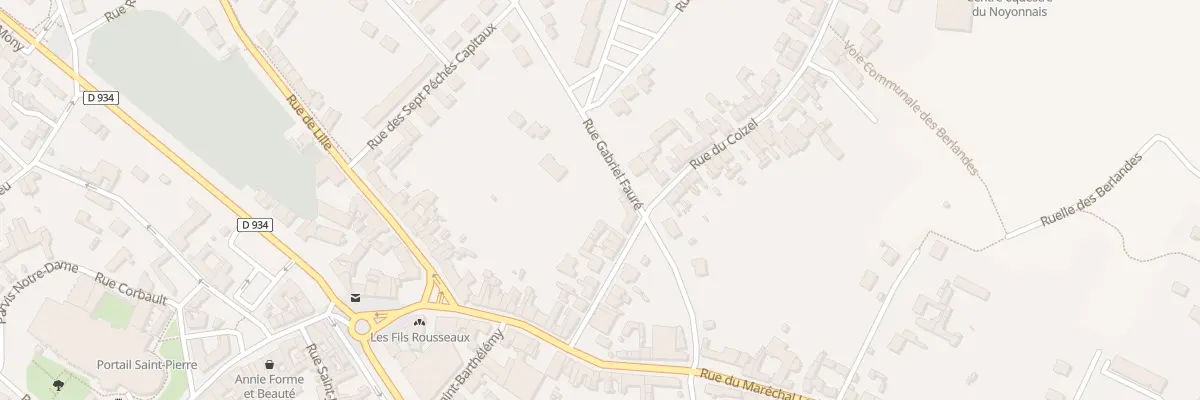 Plan du 95 Rue du Coizel à Noyon