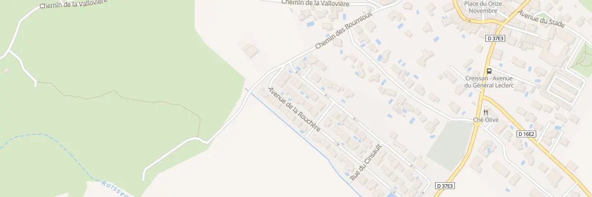 Plan du 9 Av de la Rouchère à Creissan