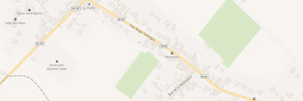 Plan du 231 Rue Roger Salengro à Houplin-Ancoisne
