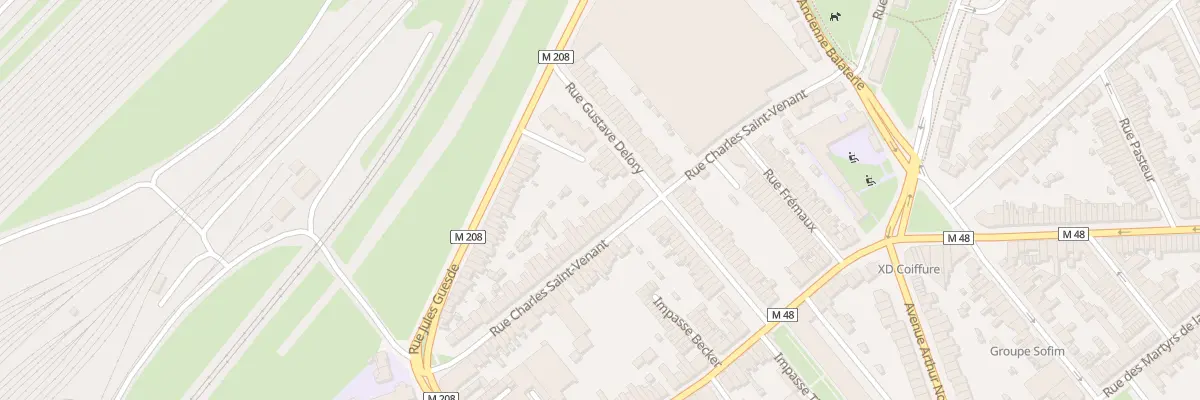 Plan du 7 Rue Charles Saint Venant Lomme à Lille
