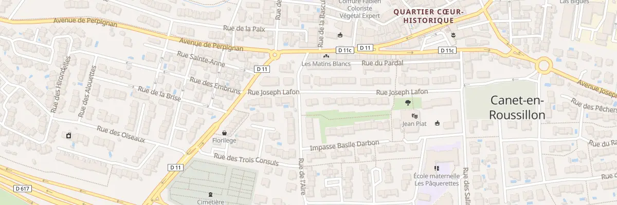 Plan du 35 Rue Joseph Lafon à Canet-en-Roussillon