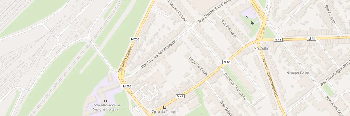 Plan du 22 Rue Charles Saint Venant Lomme à Lille
