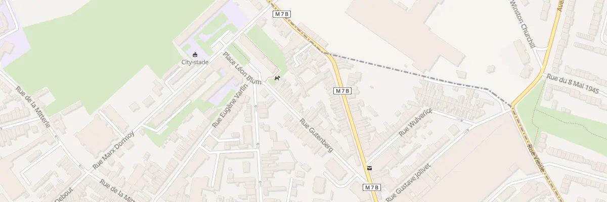 Plan du 26 Rue Gutenberg Lomme à Lille