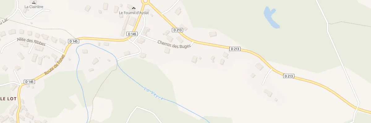 Plan du 1 Chem des Buges Vge Rouillas-bas à Aydat