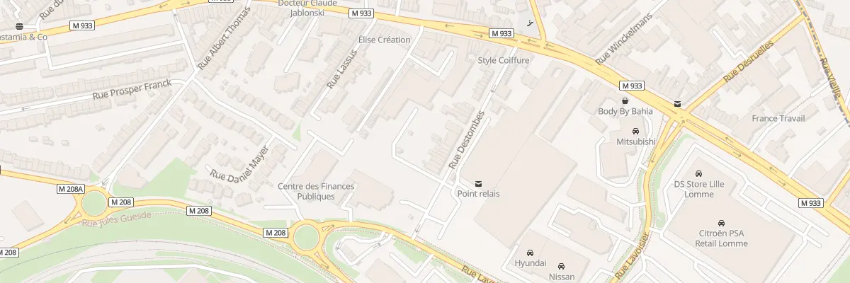 Plan du 36 Rue Destombes à Lille