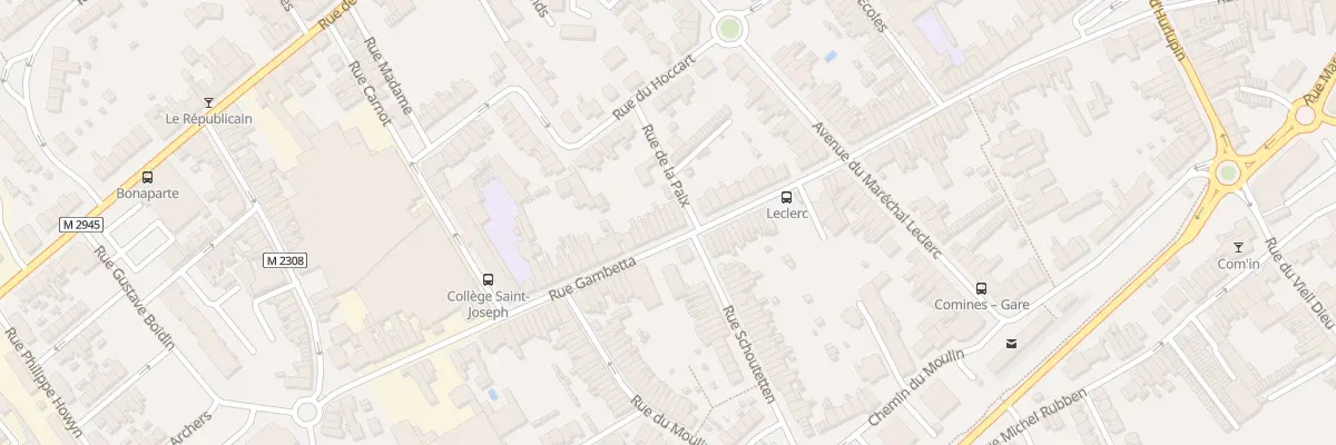 Plan du 98 Rue Gambetta à Comines