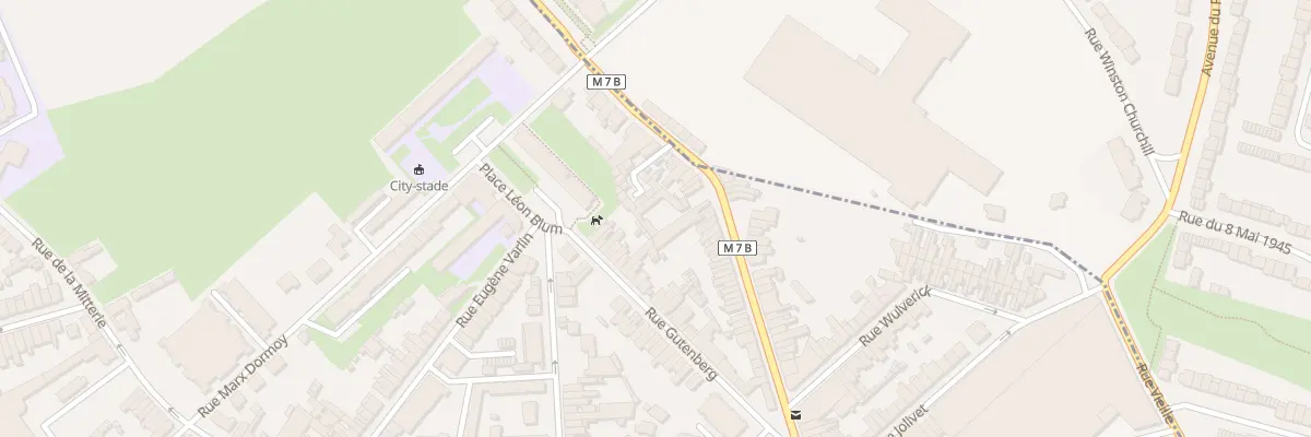 Plan du 61 Rue Eugène Descamps à Lille