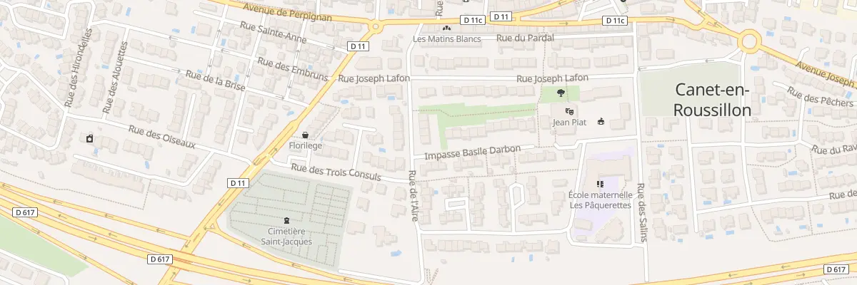 Plan du 7 Rue de l’Aire à Canet-en-Roussillon