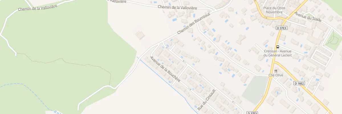 Plan du 63 Av de la Rouchère à Creissan
