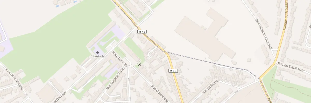 Plan du 77 Rue Eugène Descamps à Lille