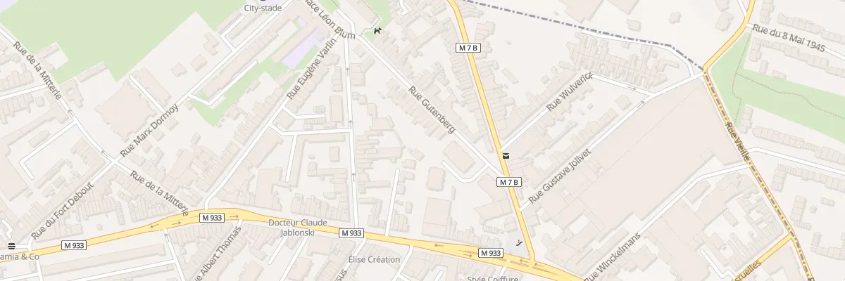 Plan du 17 Rue Gutenberg Lomme à Lille
