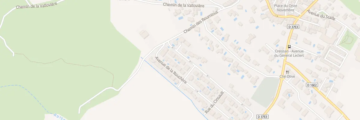 Plan du 61 Av de la Rouchère à Creissan