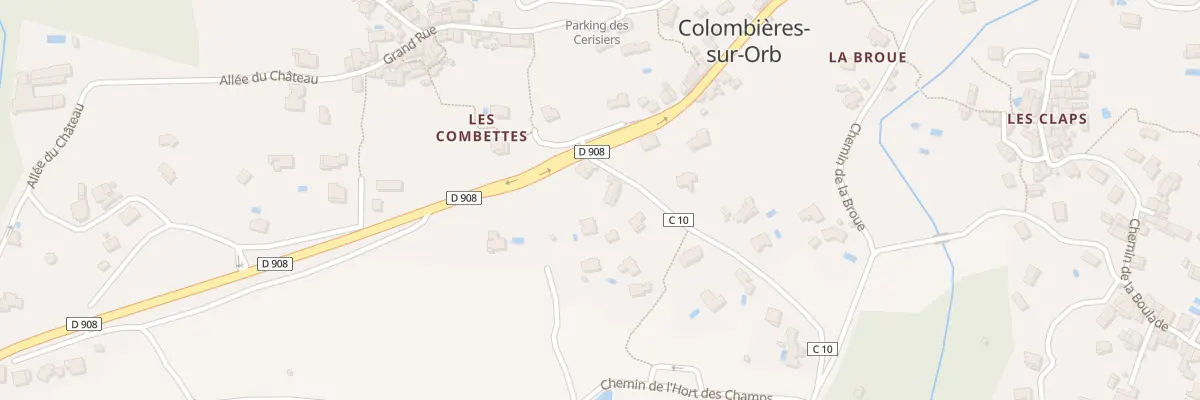 Plan du 58B Che de la Gare à Colombières-sur-Orb