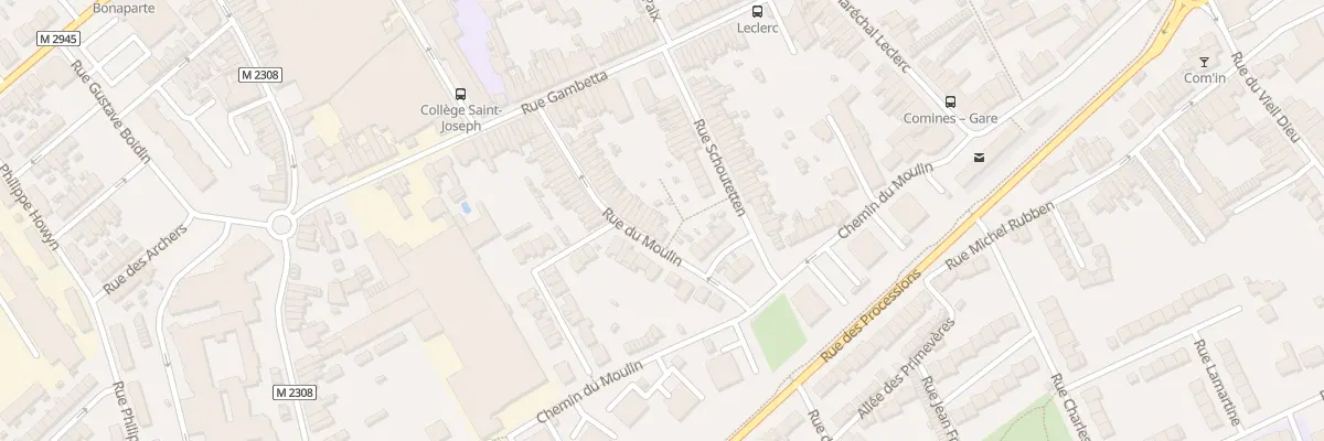 Plan du 37 Rue du Moulin à Comines