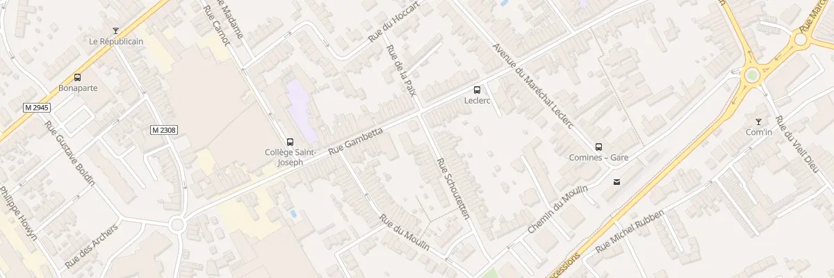 Plan du 95 Rue Gambetta à Comines