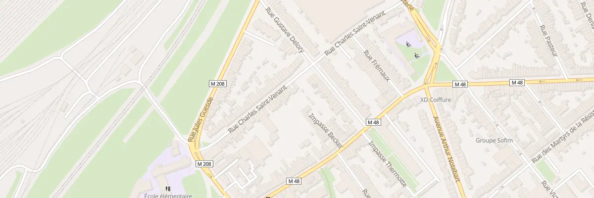 Plan du 10 Rue Charles Saint Venant Lomme à Lille