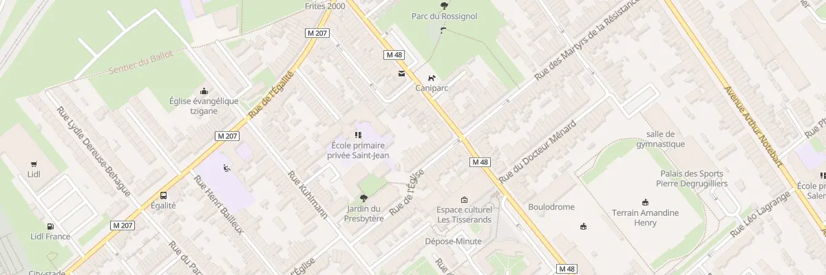 Plan du 12 Rue de l’Eglise Lomme à Lille