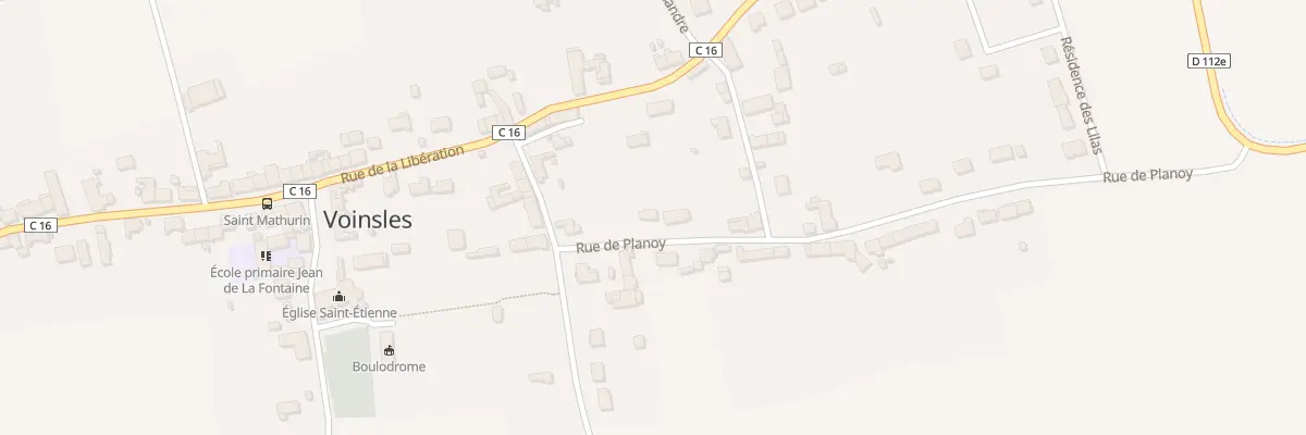 Plan du 2 Rue de Planoy à Voinsles