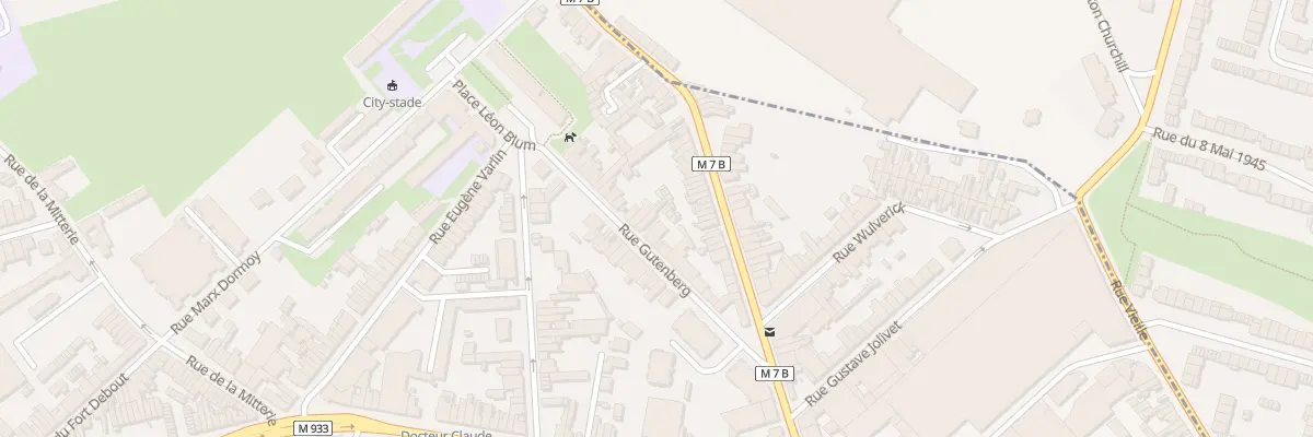 Plan du 16 Rue Gutenberg Lomme à Lille